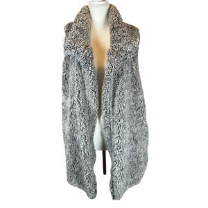Cozy Gray Faux Fur Vest